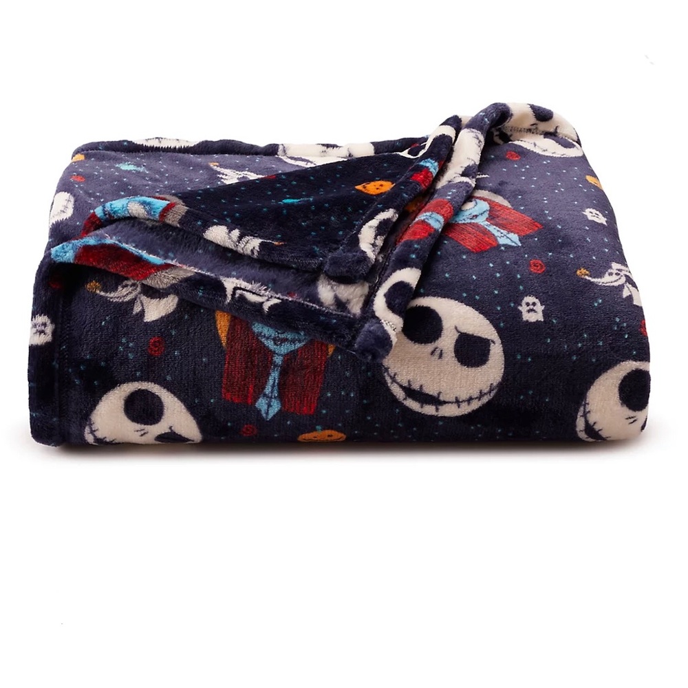 Disney's The Nightmare Before Christmas Halloween Plush Throw blanket nwt